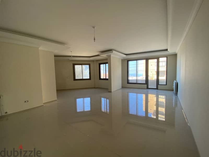 200 Sqm + 80 Sqm Apartment for rent in Ain Saadeh Sea view