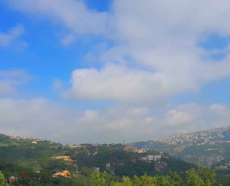 1270 SQM Land in Bikfaya, Metn Overlooking the Mountains Lands for
