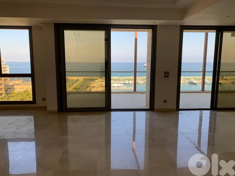 L12921Luxurious Apartment With Terrace for Sale In Waterfront Dbayeh Apartments & Villas For