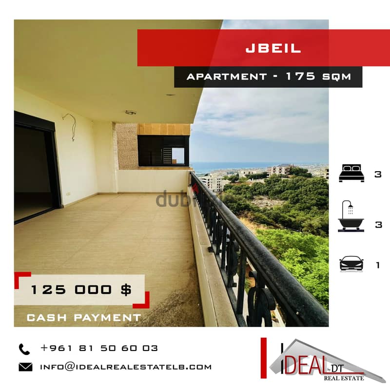 Apartment for sale in jbeil 175 SQM REFMC54205 Apartments & Villas For Sale 115472721
