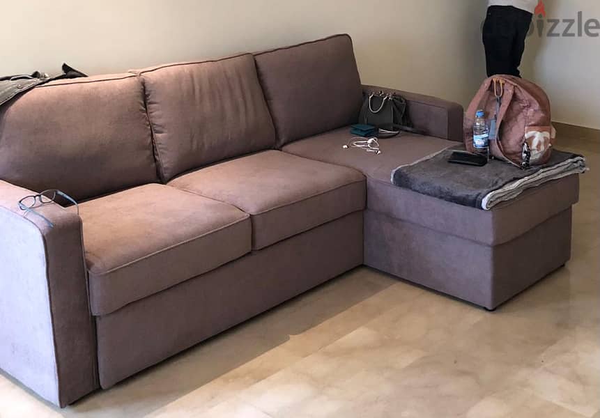 Lshaped Sofa Bed with storage Living Room 115473318