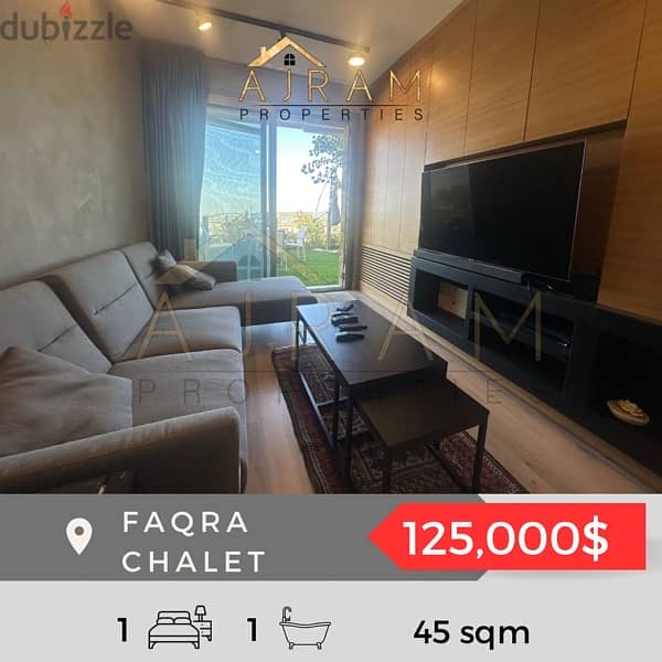 Faqra Chalet 45 sqm Furnished Apartments & Villas For Sale