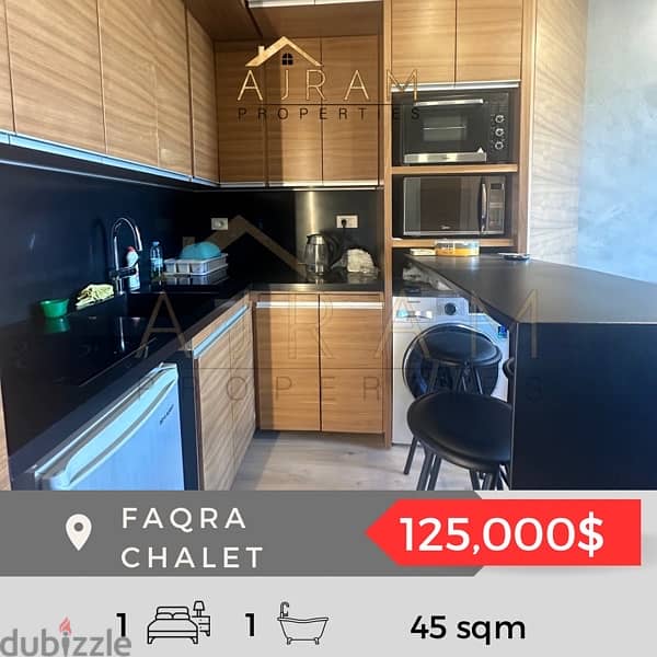 Faqra Chalet 45 sqm Furnished Apartments & Villas For Sale