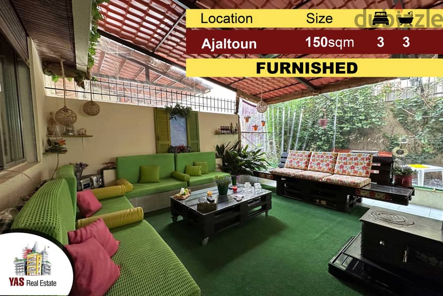 Ajaltoun 150m2 40m2 Terrace FURNISHED Luxurious Catch