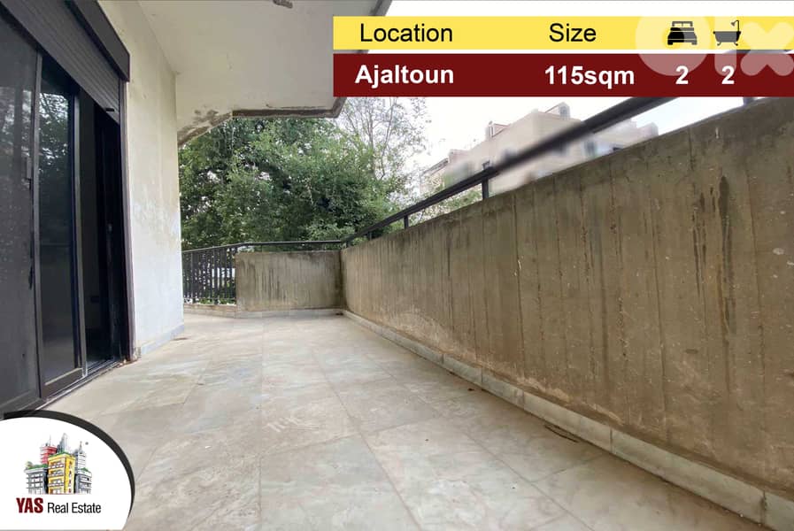 Ajaltoun 115m2 HighEnd Open Sea View Well Maintained ELS