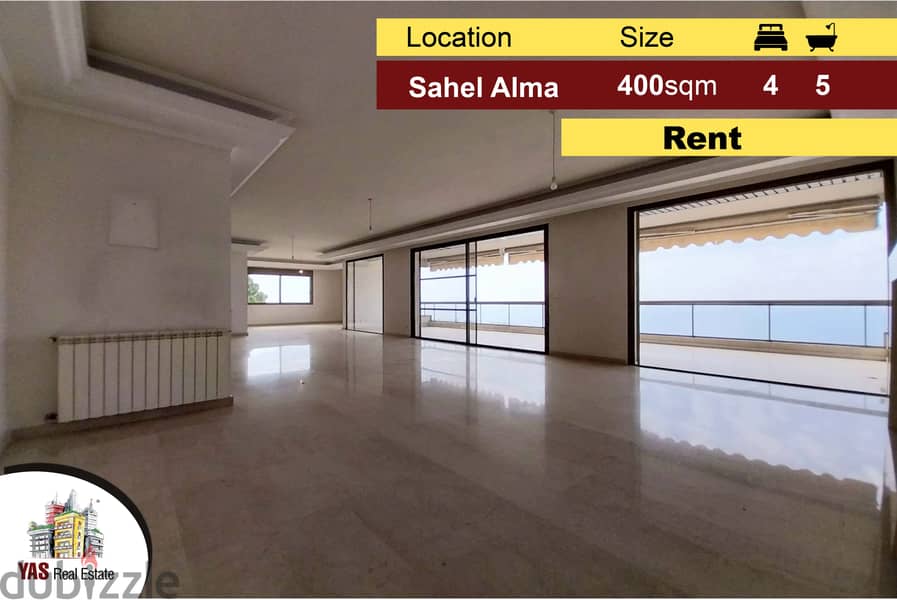 Sahel Alma 400m2 Rent Luxury Panoramic View IV Apartments