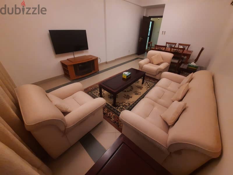 1 BHK Fully Furnished Flat For Rent In Qurum Near Fun Zone PPA162