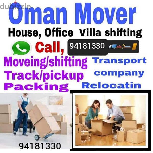 Muscat Movers and packers House office furniture fixing bast transport