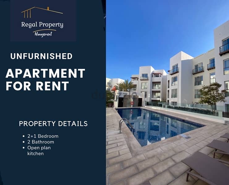 2+1 beautiful ground floor apartment for rent Al Mouj Muscat, Al Mouj