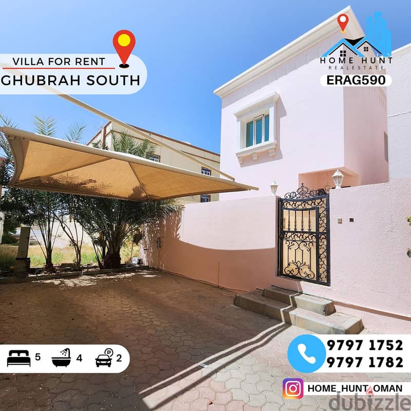 AL GHUBRA SOUTH WELL MAINTAINED 5 BR VILLA FOR RENT Villas for Rent