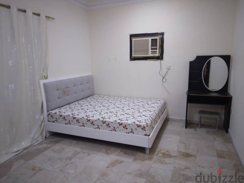 Furnished flats 1bhk studio single rooms Makkah hypermarket ghubra