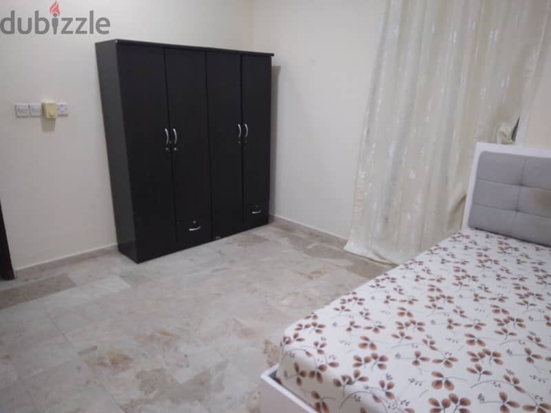 Furnished flats 1bhk studio single rooms Makkah hypermarket ghubra