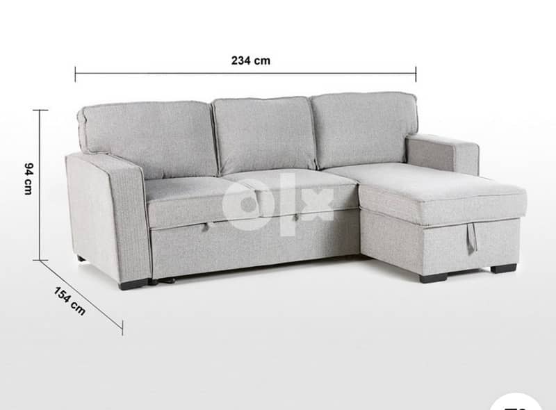 Big 3 seater LShape SofaBed Furniture 120123390