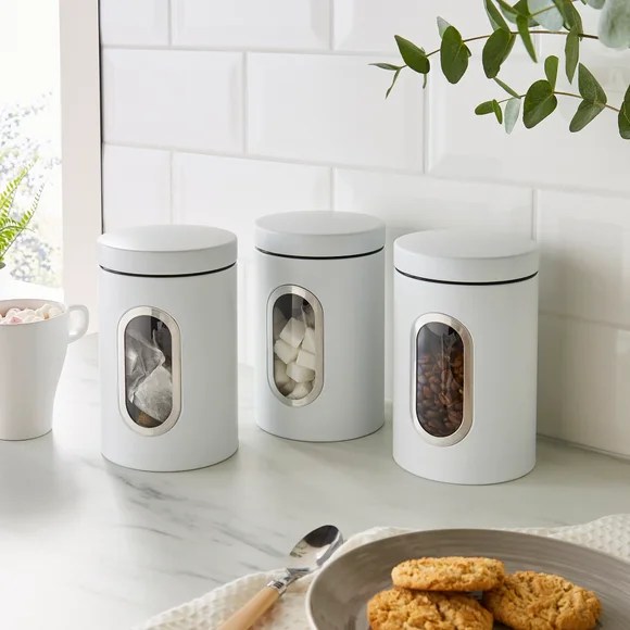 White Kitchen Storage Jars Just Kitchen Canisters