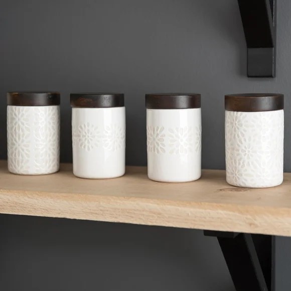 White Kitchen Storage Jars Just Kitchen Canisters