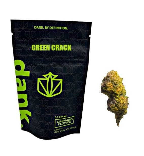 Dank Green Crack Flower 3.5g Sacred Bloom Cannabis Dispensary