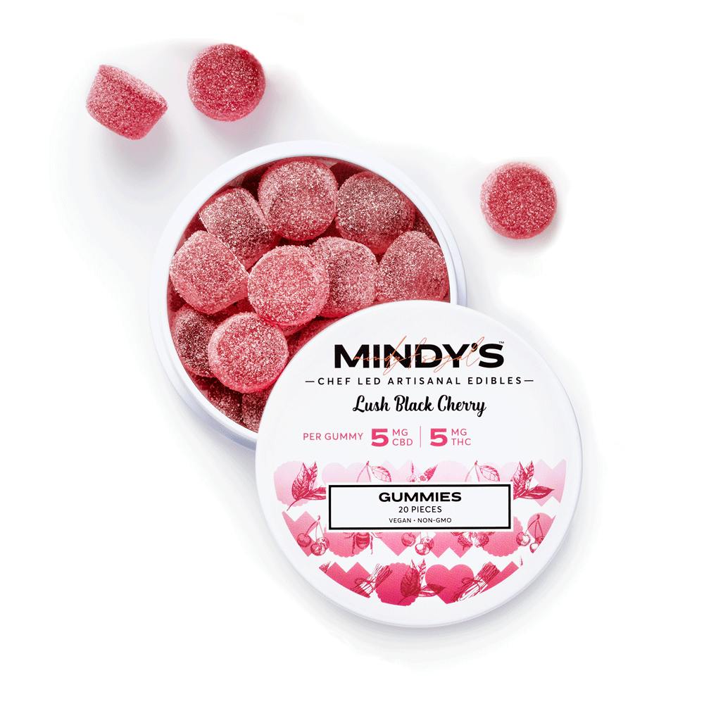 Mindys Chef Led Artisanal Edibles Lush Black Cherry 20pack. Vegan
