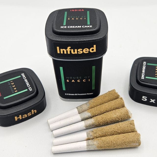 House of Sacci House Of Sacci Ice Cream Cake Infused O.7g Pre Roll 5pk