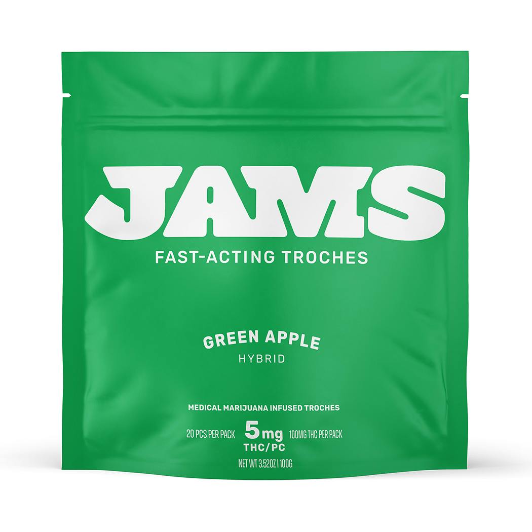 JAMS Green Apple FastActing Troche 5mg 20pk