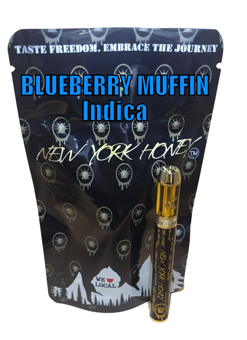 NY Honey Blueberry Muffin Disposable Vape 1g Sacred Bloom Cannabis