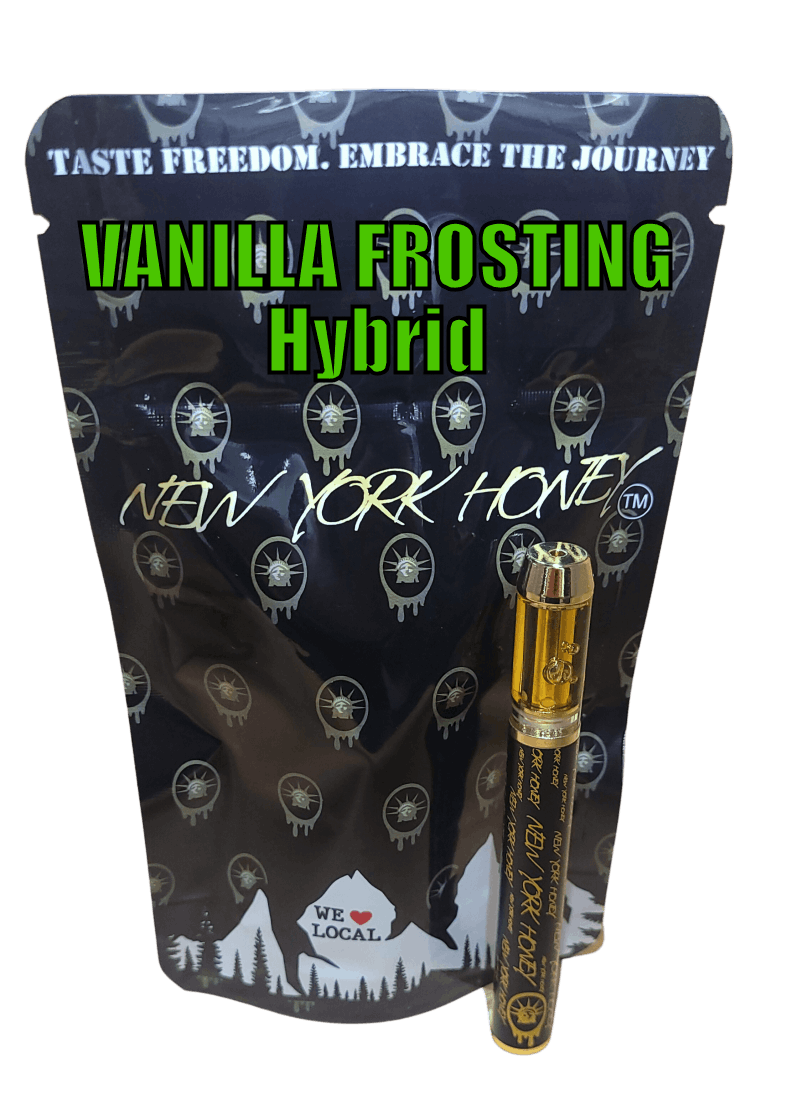 NY Honey Vanilla Frosting Disposable Vape 1g Sacred Bloom Cannabis