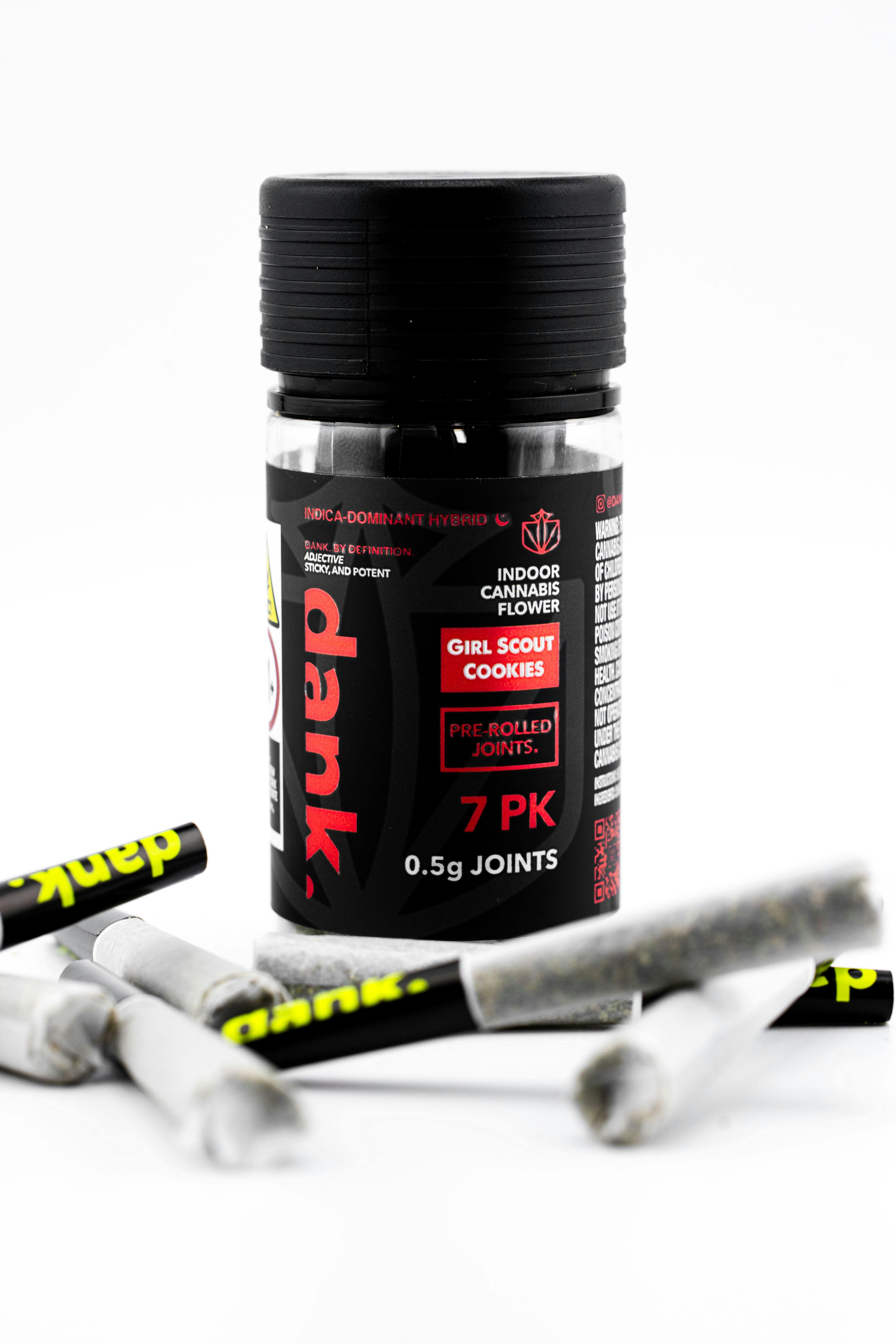 Dank Girl Scout Cookies Preroll .5g 7pk Sacred Bloom Cannabis