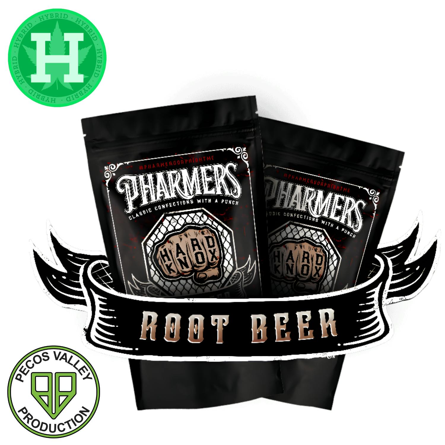 Root Beer Hybrid 300mg Hard Knox Candies by Pharmers Quality • Pecos