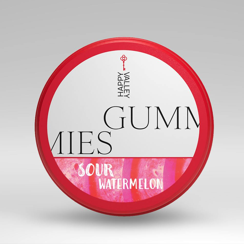 Gummies 100mg THC Sour Watermelon Gloucester, MA Happy Valley
