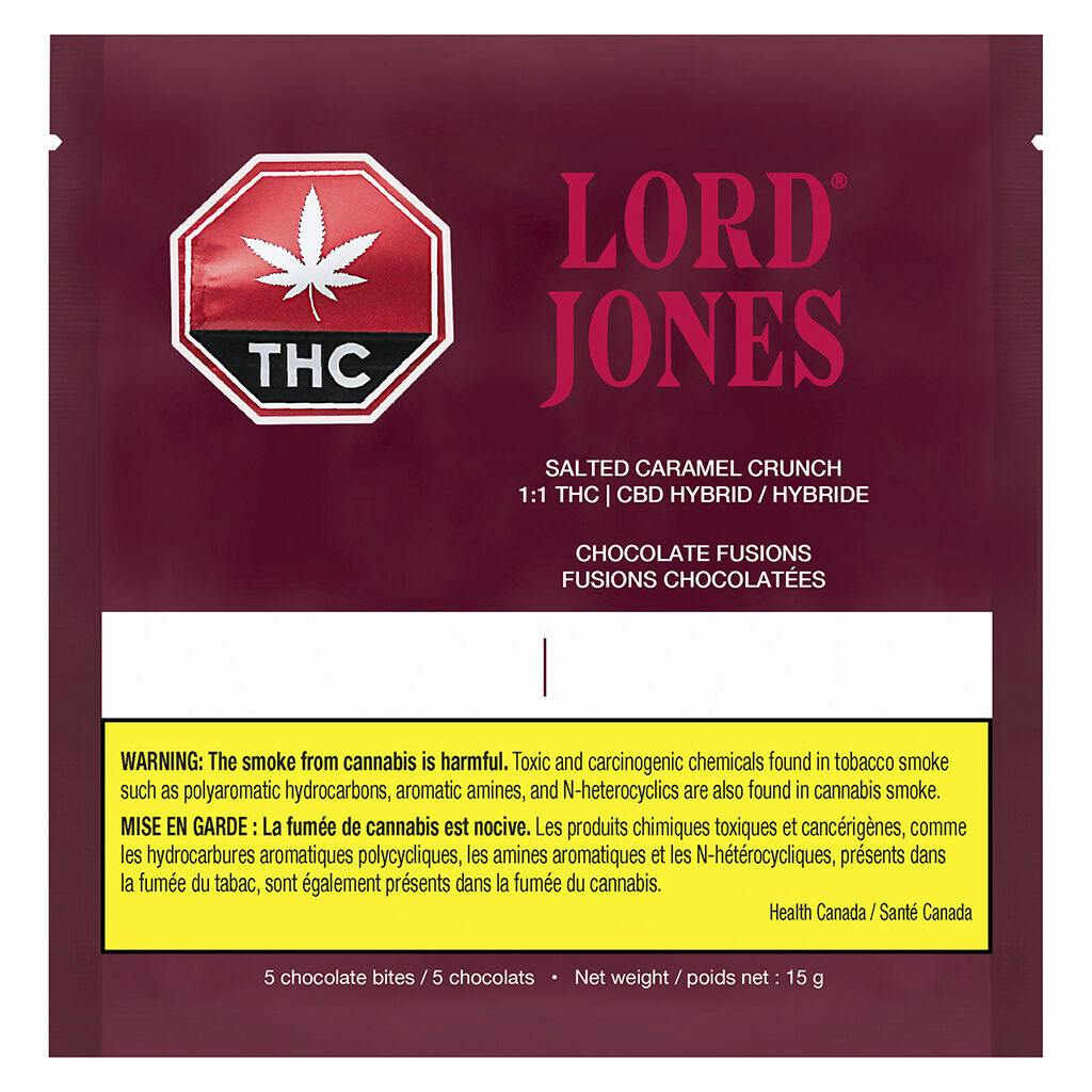 Lord Jones Chocolate Fusions Salted Caramel Crunch 11 THC CBD 5
