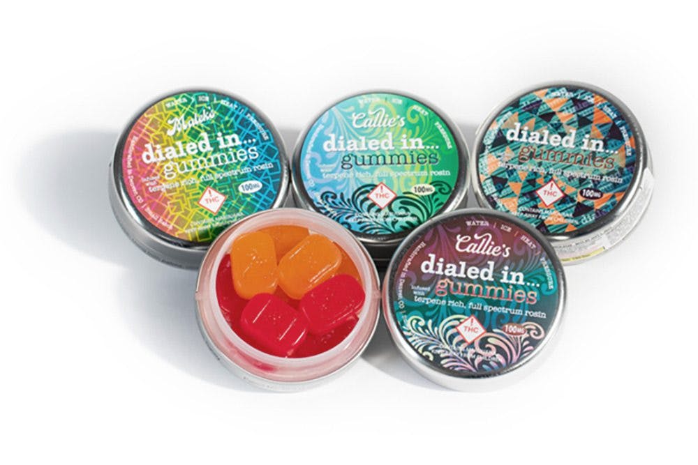 Dialed In Rosin Gummies 2072 Couch Lock 100mg • Kind Love