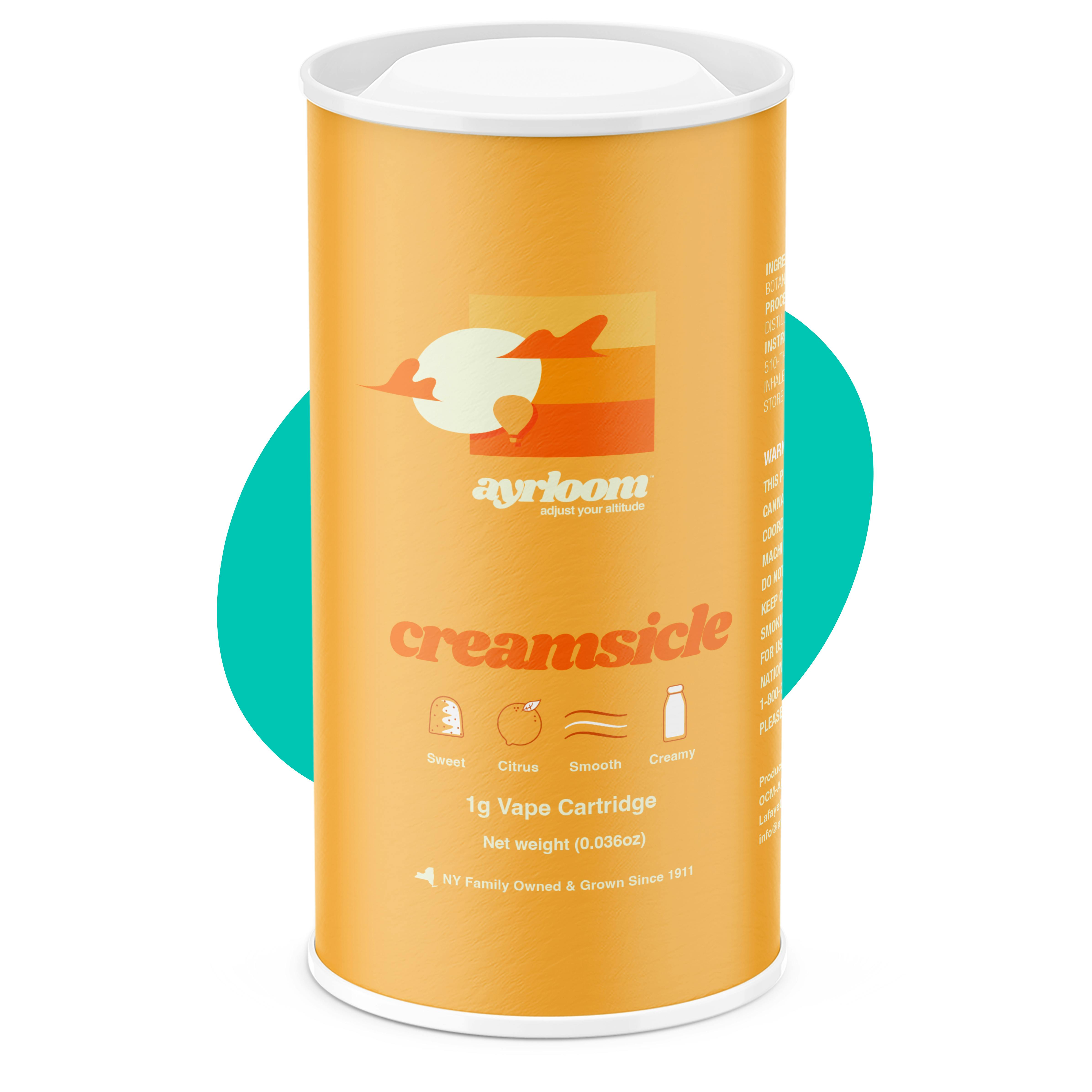 Buy ayrloom Orange Creamsicle Disposable Vape Cart Online Strain