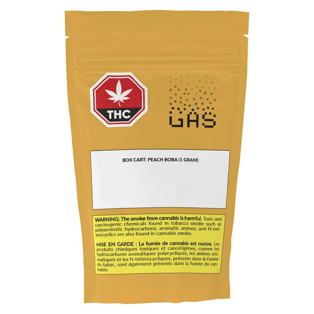 (GAS) BOX CART PEACH BOBA