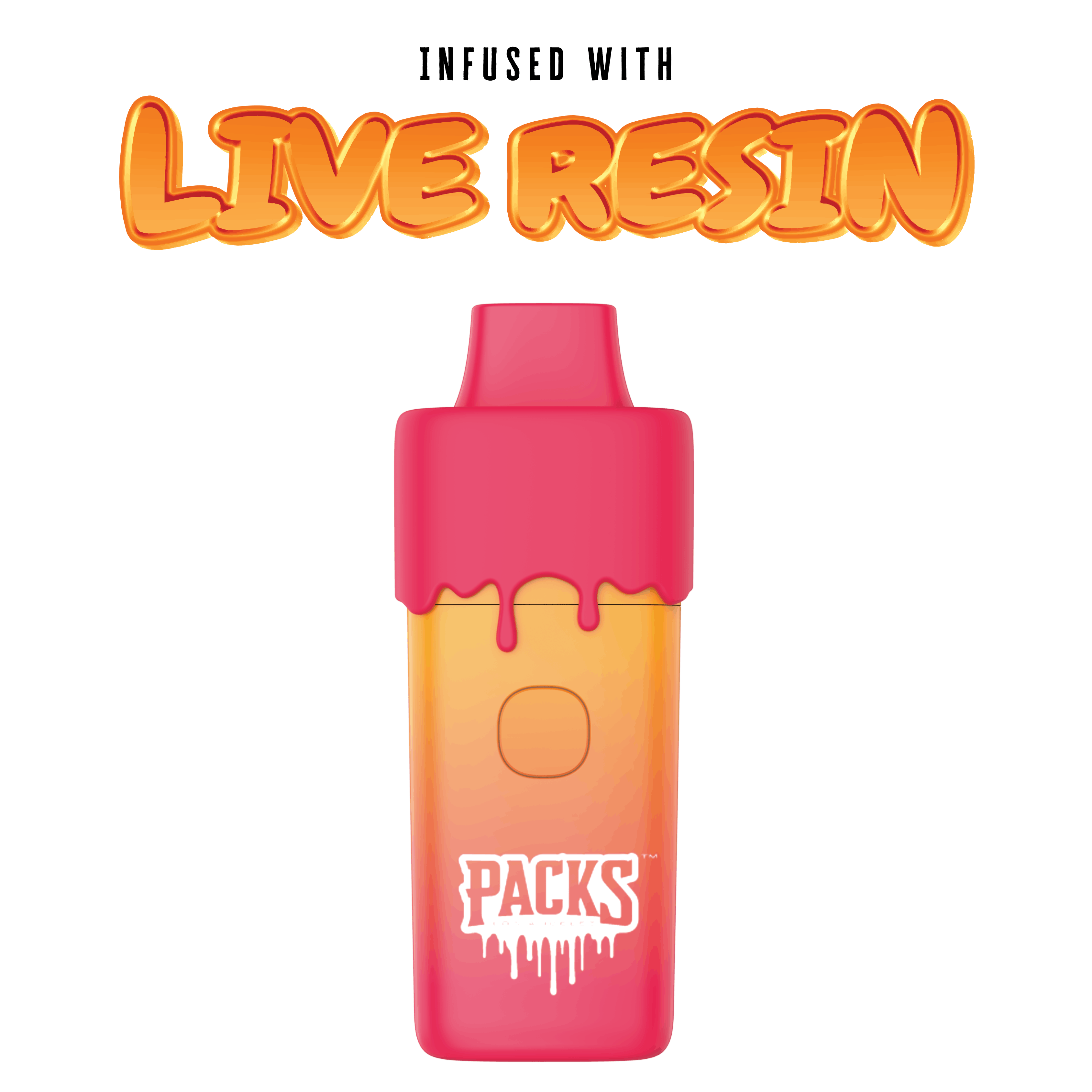 Packwoods Disposable Live Resin Guava Bubblegum Hybrid Marijuana