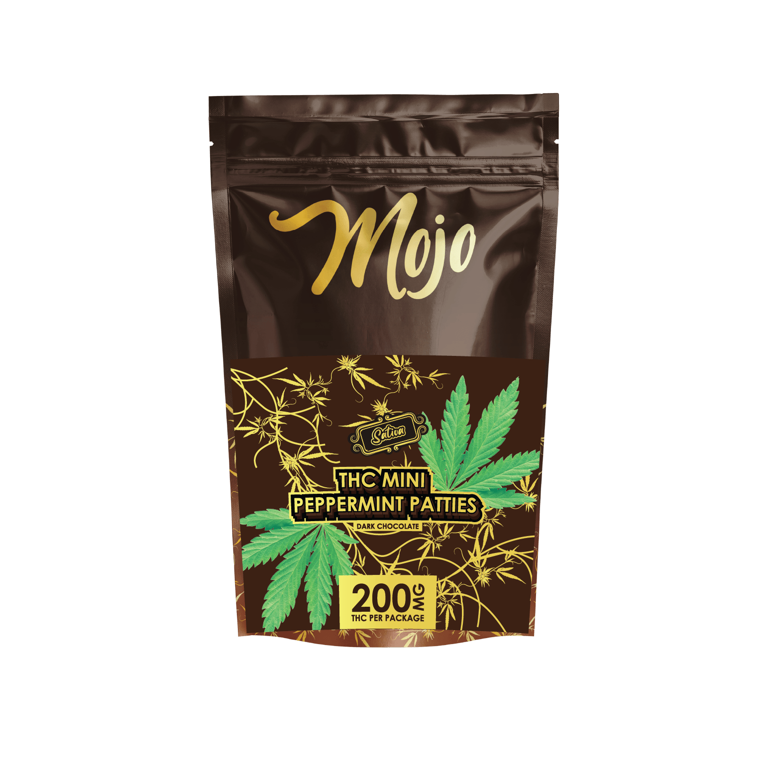 Mojo Mojo 200mg Chocolate Mini Peppermint Patties Puff Cannabis