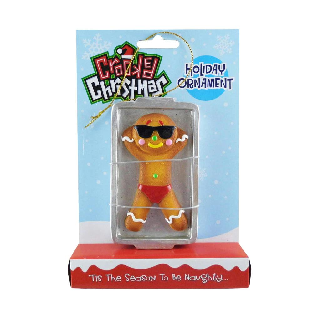 Crooked Christmas Ornament Gingerbread Just Chillin' • Potency