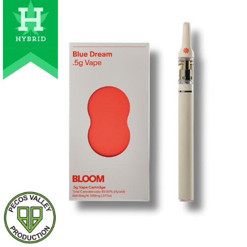 Blue Dream Hybrid 510 Distillate Cart by Bloom • Pecos Valley Production