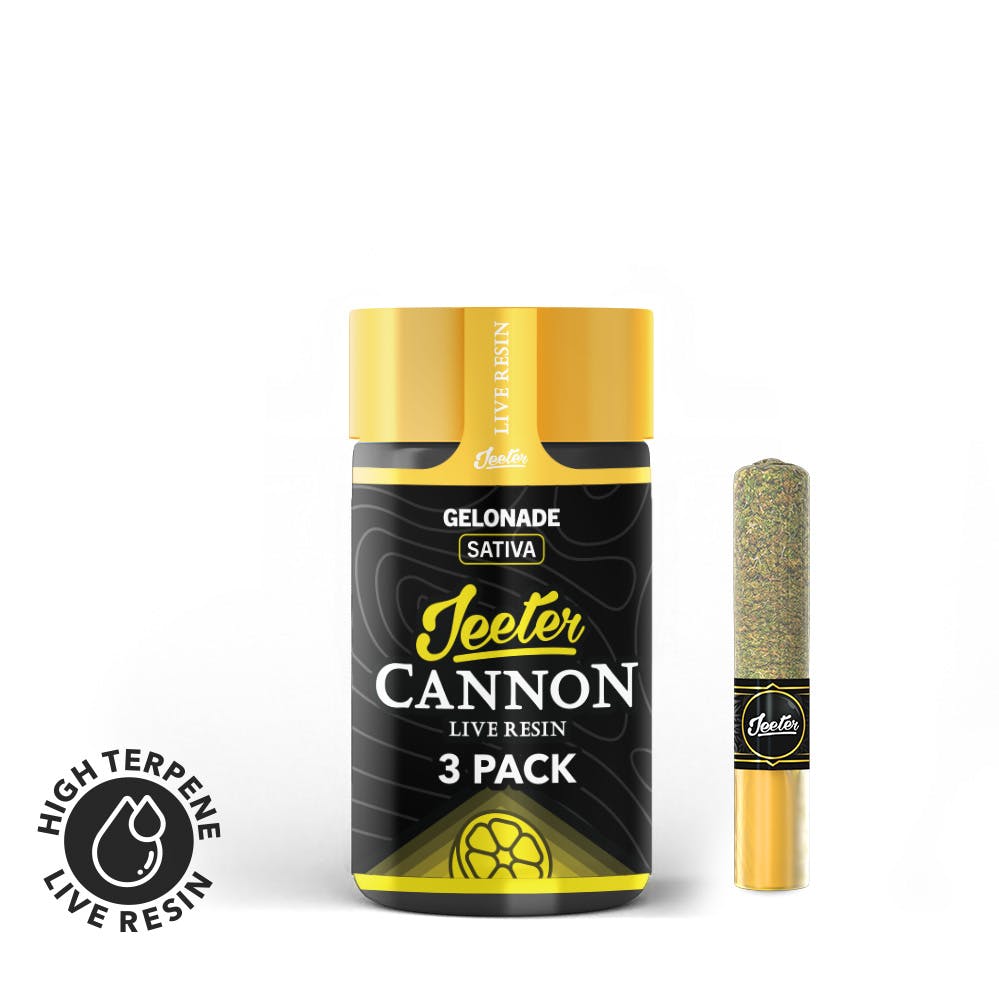 Gelonade Live Resin Infused Cannon PreRoll Pack 3pk Curaleaf