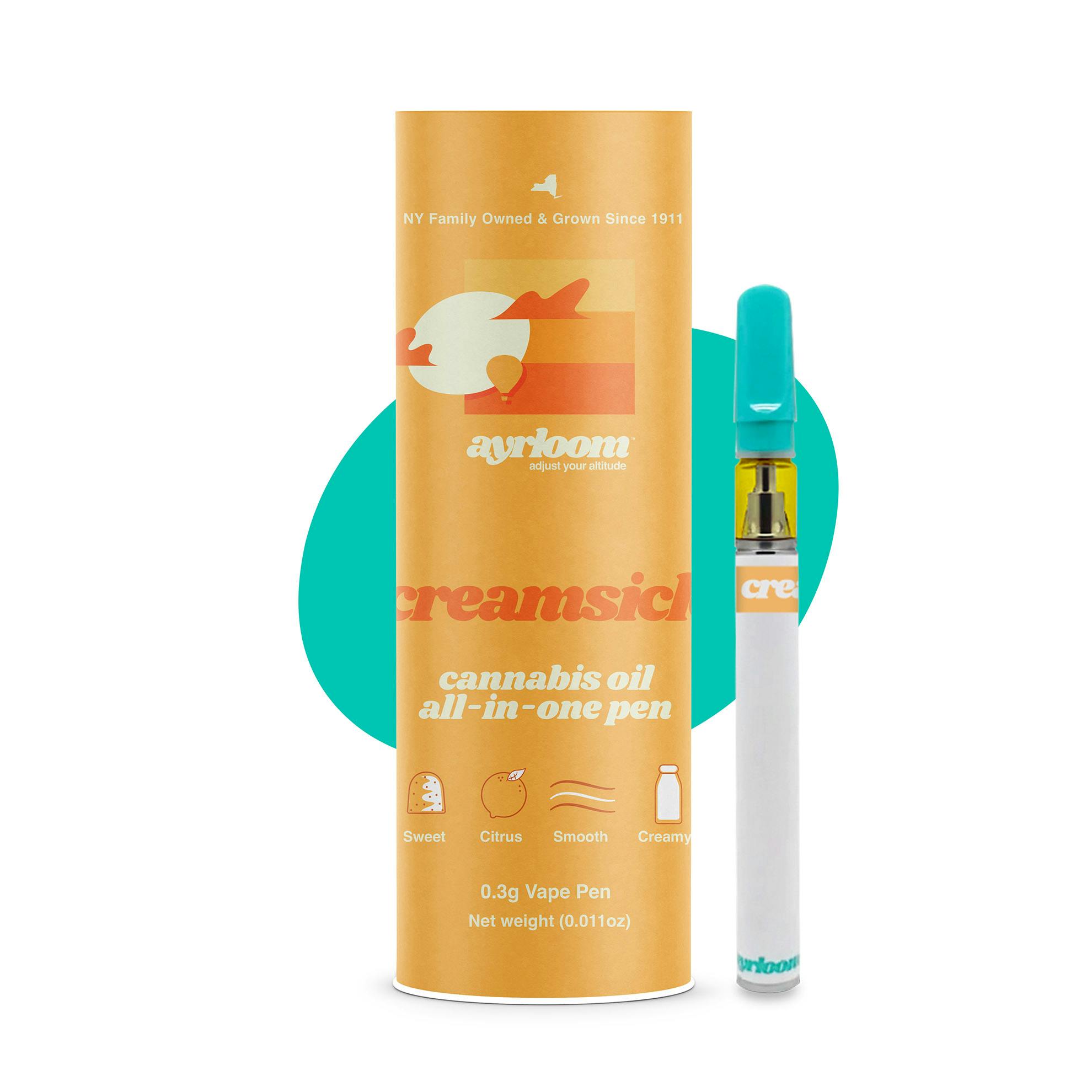 Ayrloom Orange Creamsicle Vape Pen 0.3g Statis Cannabis Co. (Bronx, NY)