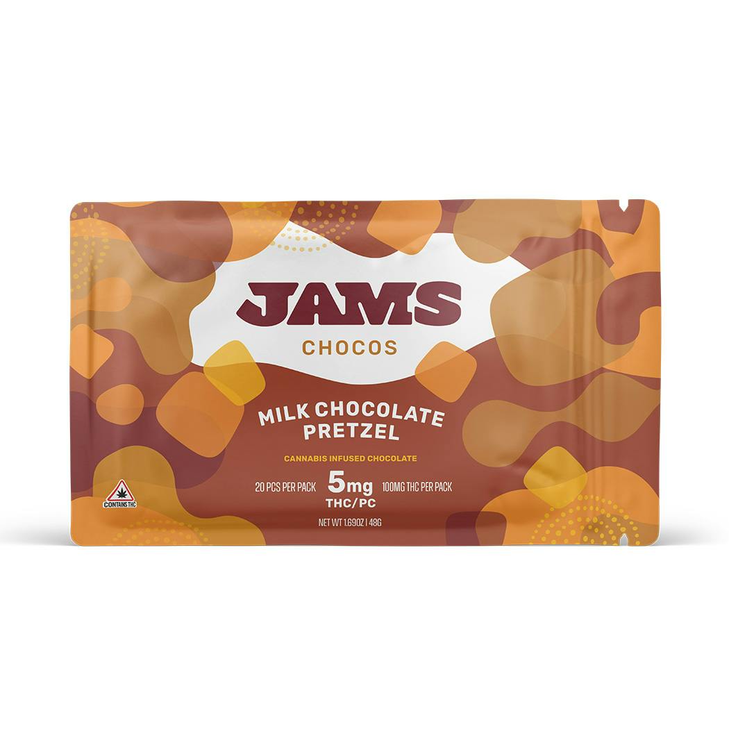 JAMS Milk Pretzel Chocolate 100mg