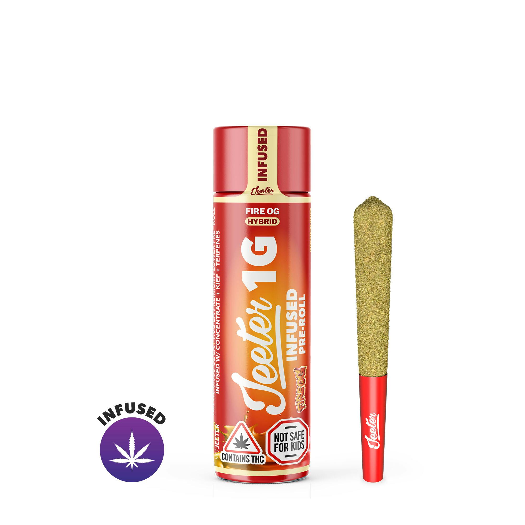 Jeeter Infused PreRoll Fire OG Hybrid Marijuana for Sale Joint