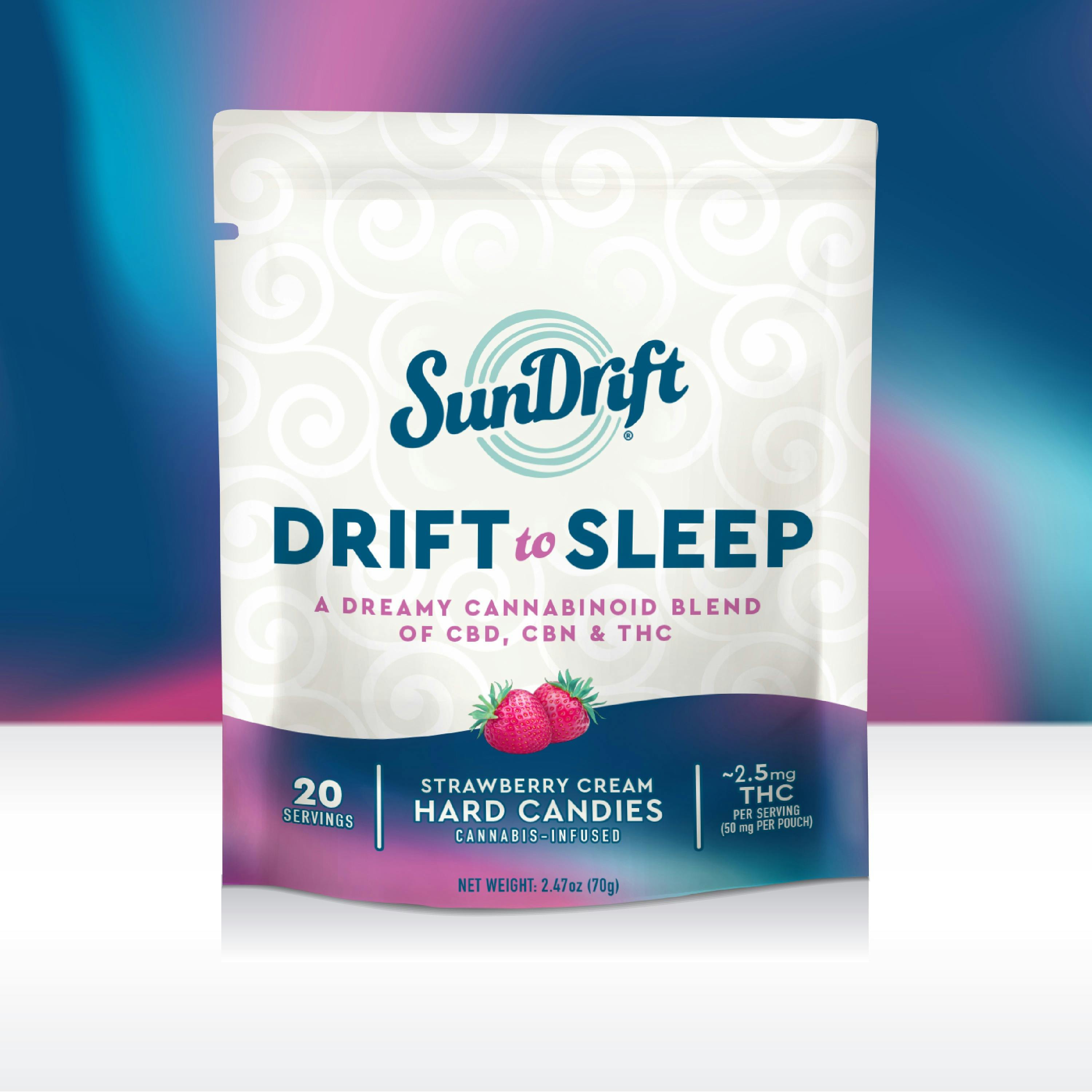 SunDrift Hard Candy Strawberry Cream THCCBNCBD South Shore Buds