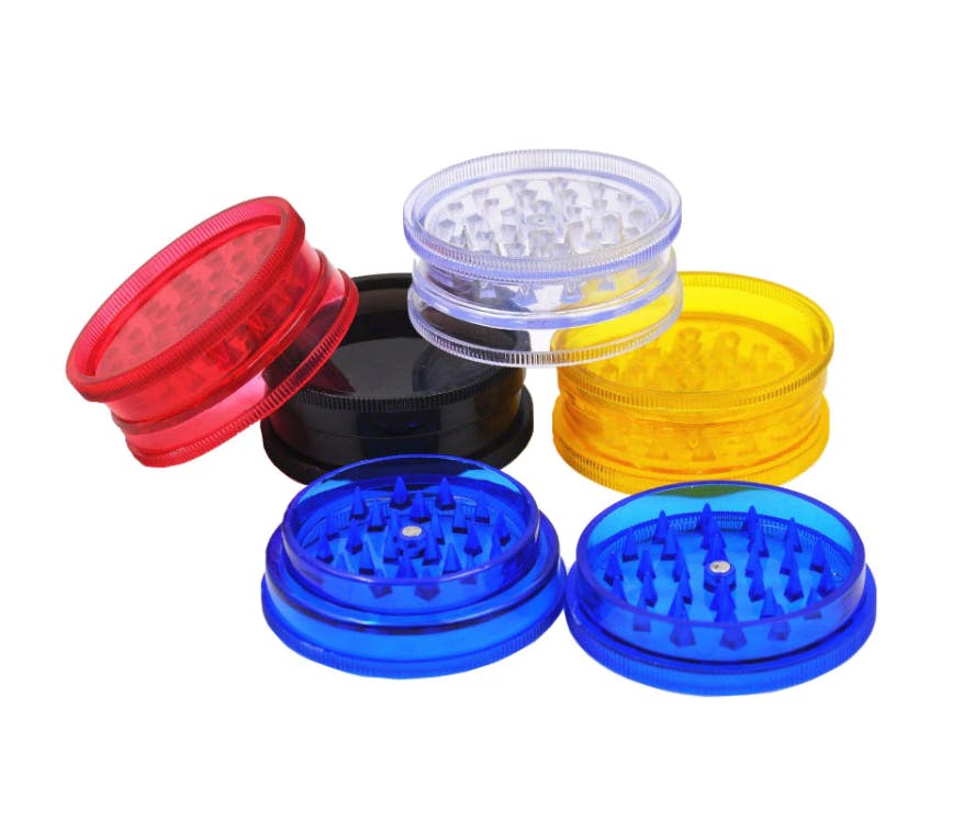 Plastic 2 Piece Grinder Assorted Colors Embarc