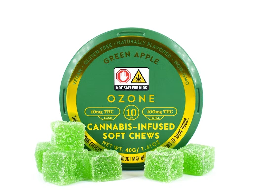 Ozone Green Apple Soft Chews [10pk] (100mg)