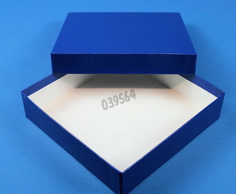 Plasticcoated cardboard cryobox Blue for PCR microtubes 0.2 ml