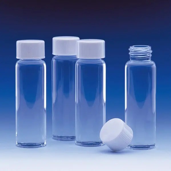 Glass scintillation vial 6 ml urea cap with metal seal