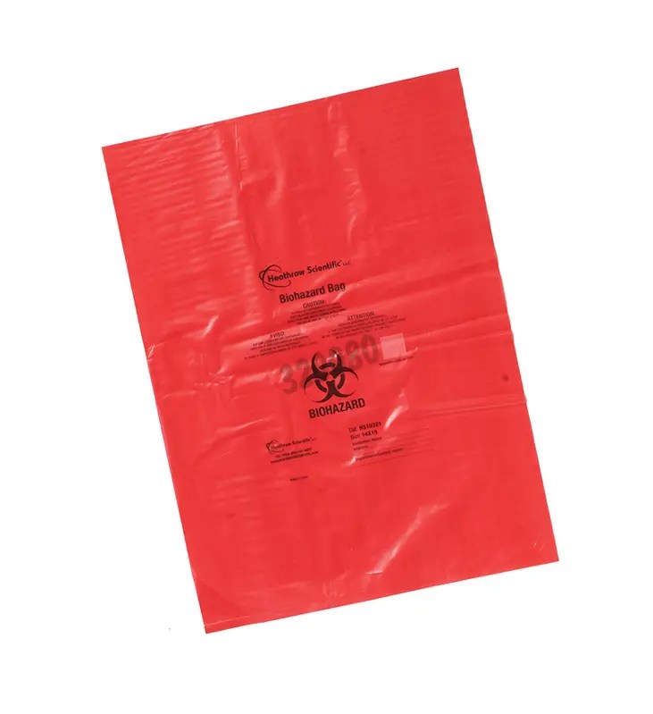 Polypropylene biohazard bag 203 x 305 mm