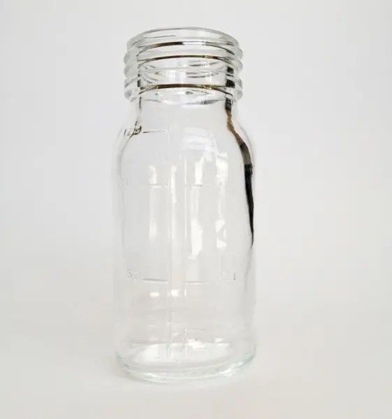 Clear glass plasma bottle 500 ml