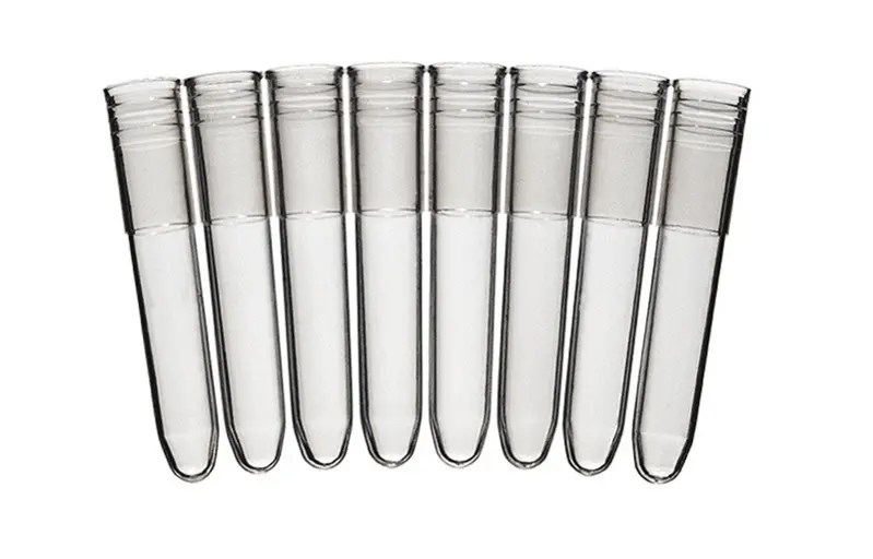 Tube de transfert 1,2 ml barrette de 12 tube En rack stérile