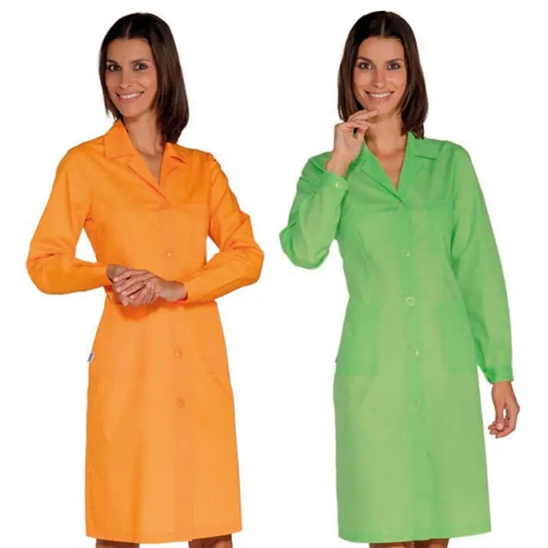 Polyestercotton women's lab coat, Green, size S