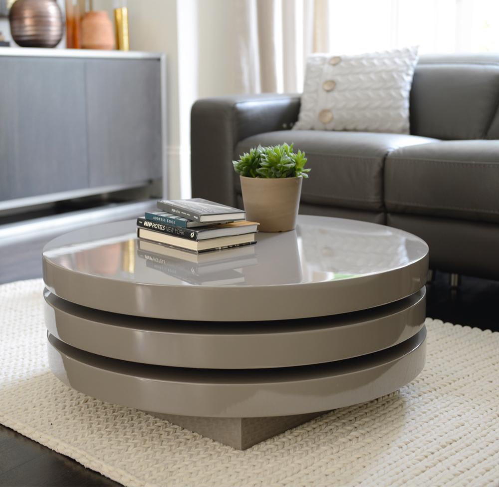 Purl Rotating Coffee Table / This allows the table to expand and